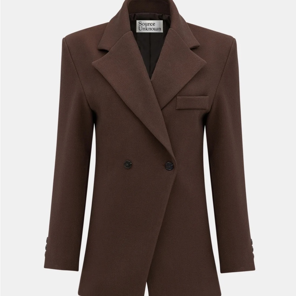Source Unknown Nangy Brown Cinched Blazer (BNWT) … - image 1